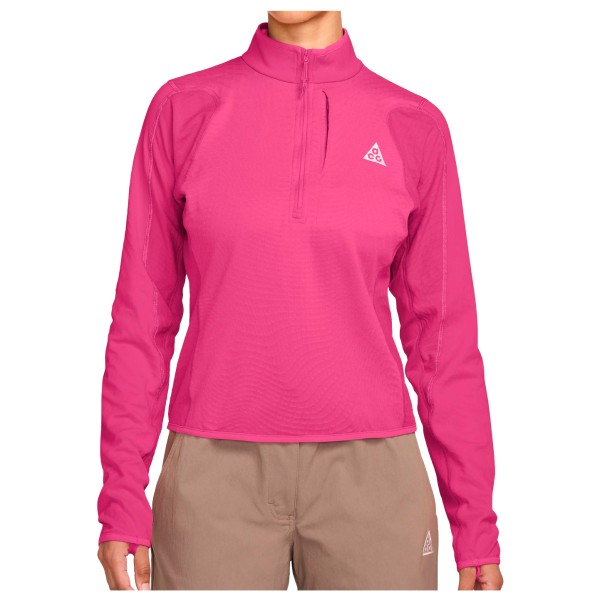 Nike Women’s ACG Therma Fit Wolf Grid Half Zip Top Sportshirt Roze