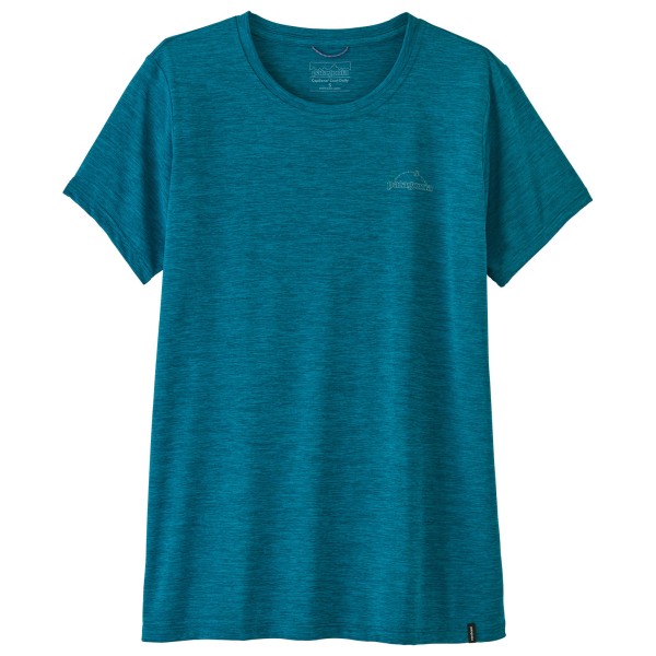 Patagonia Women’s Capilene Cool Daily Shirt P-6 Cosmos Sportshirt /turkoois Blauw