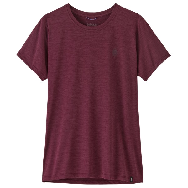 Patagonia Women’s Capilene Cool Daily Shirt Hut Tripper Sportshirt Rood