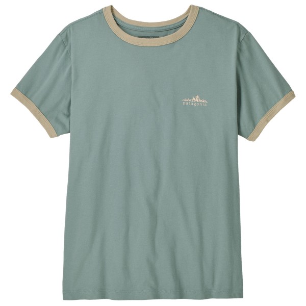 Patagonia Women’s Fitz Roy Foothills Ringer Tee T-shirt turkoois Turquoise