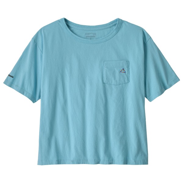 Patagonia Women’s Fitz Roy Massif Easy Cut Pocket Tee T-shirt turkoois Turquoise