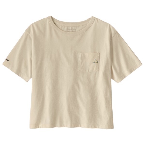 Patagonia Women’s Fitz Roy Massif Easy Cut Pocket Tee T-shirt Beige