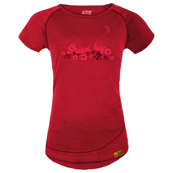 Grüezi Bag Women’s Uhura Merinoshirt Rood