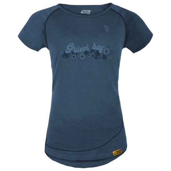 Grüezi Bag Women’s Uhura Merinoshirt Ocean Cave