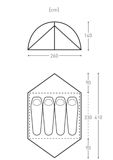 Bach - Guam 4 - 4-person tent