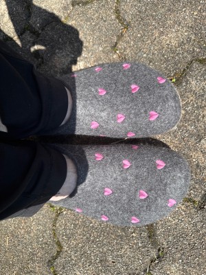 Immagine 1 di Marie-Louise su Haflinger - Women's Grizzly Cuoricini - Pantofole