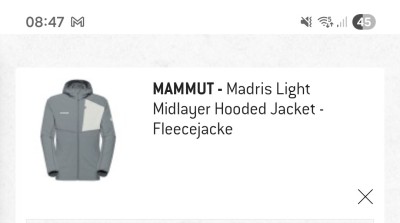 Bild 1 von Thomas zu Mammut - Madris Light Midlayer Hooded Jacket - Fleecejacke