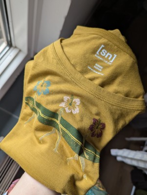 Imagen 1 de Iris sobre super.natural - Women's Surfing Flowers Tee - Camiseta de merino